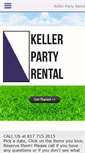 Mobile Screenshot of kellerpartyrental.com